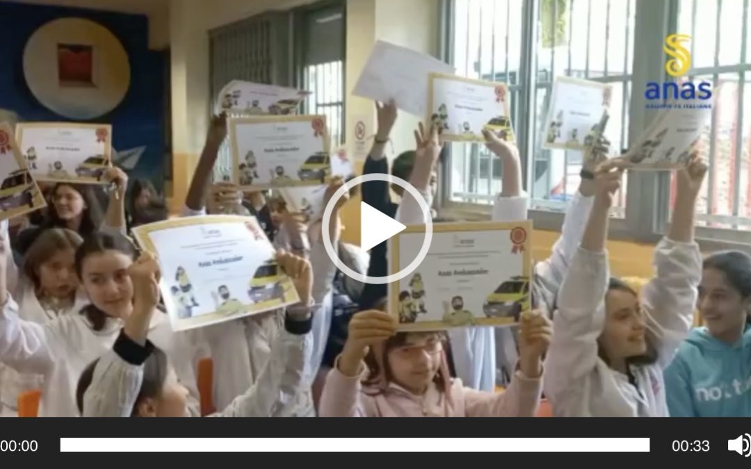 LOMBARDIA, ANAS: ALUNNI DELLA SCUOLA ELEMENTARE “SALVO D’ACQUISTO'” DI MONZA PREMIATI COME AMBASSADOR PER LA SICUREZZA STRADALE