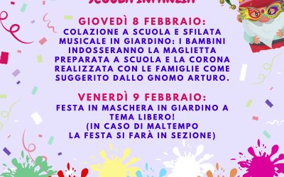 FESTA DI CARNEVALE ALLA SCUOLA DELL’INFANZIA