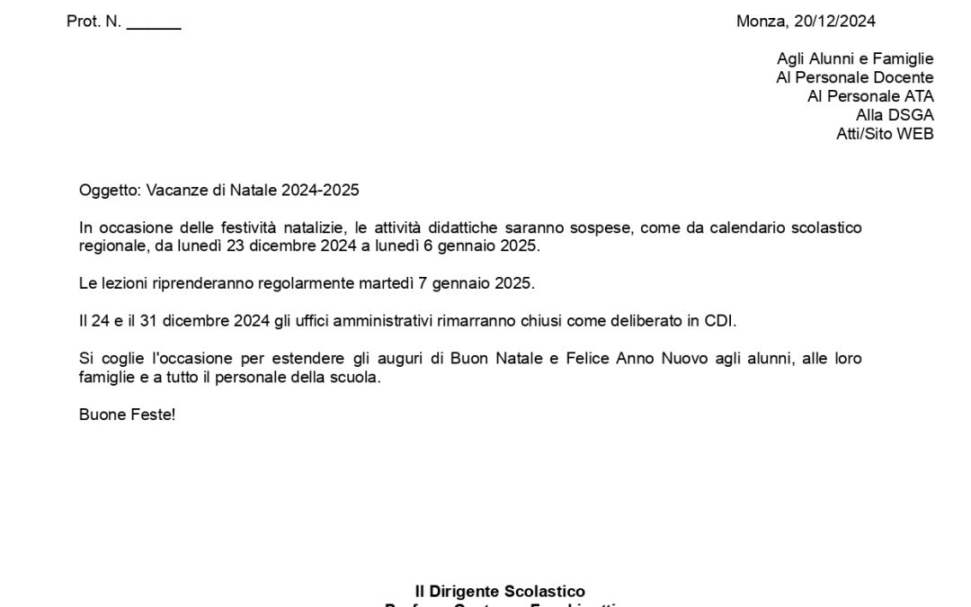 Auguri di Buon Natale